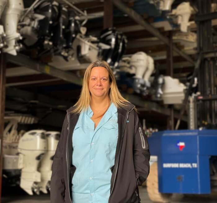 Surfside Marina Service Parts Manager Michelle